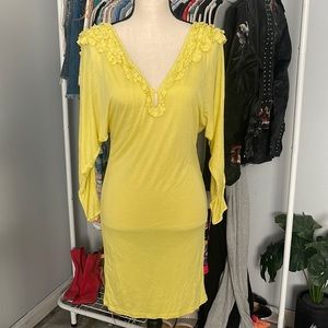 BCBGMaxAzria Lime Yellow Dress